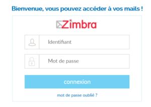 zimbra free se connecter.